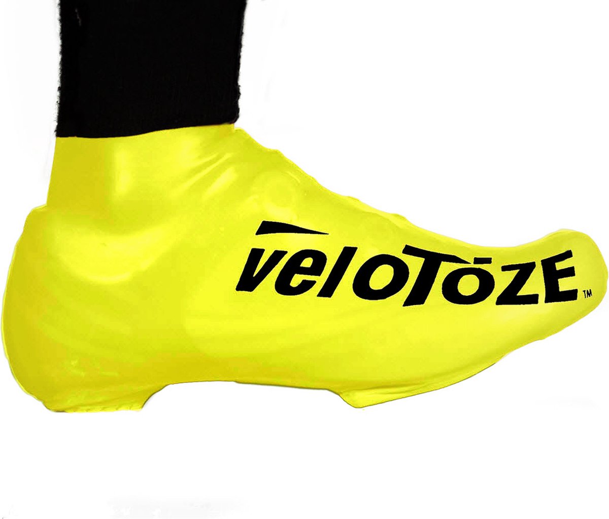 veloToze Short Shoe Cover/Road - Viz- Yellow - Large/XL - Overschoenen