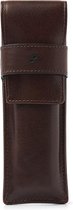 Penhouder leer dR Amsterdam | Pen etui leer | Leren Etui | Pennenetui | Pennenetui leer | Leren etui voor pennen | Pen hoes leer | Pen Hoesje | Leren etui vulpen | Milan - 28629 Brown