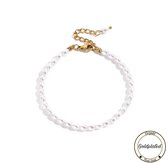 Bracelet de perles Borasi | Plaqué Or 18 Carats | Argent sterling 925 | Cadeau pour elle | Cadeau pour petite amie | Cadeau pour les femmes | Cadeau pour dames |Cadeau de fête des mères | Cadeau pour maman |