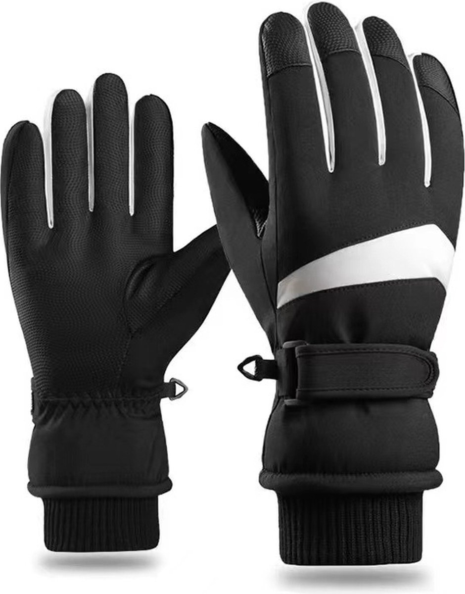 Winterhandschoenen voor Heren Warme Skihandschoenen Touchscreen-handschoenen Winddicht Sporthandschoenen Antislip Fietshandschoenen voor Hardlopen Motorfiets Fietsen Wandelen Zwart