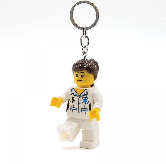 Porte-clés LED LEGO , uniforme Wit d'infirmière