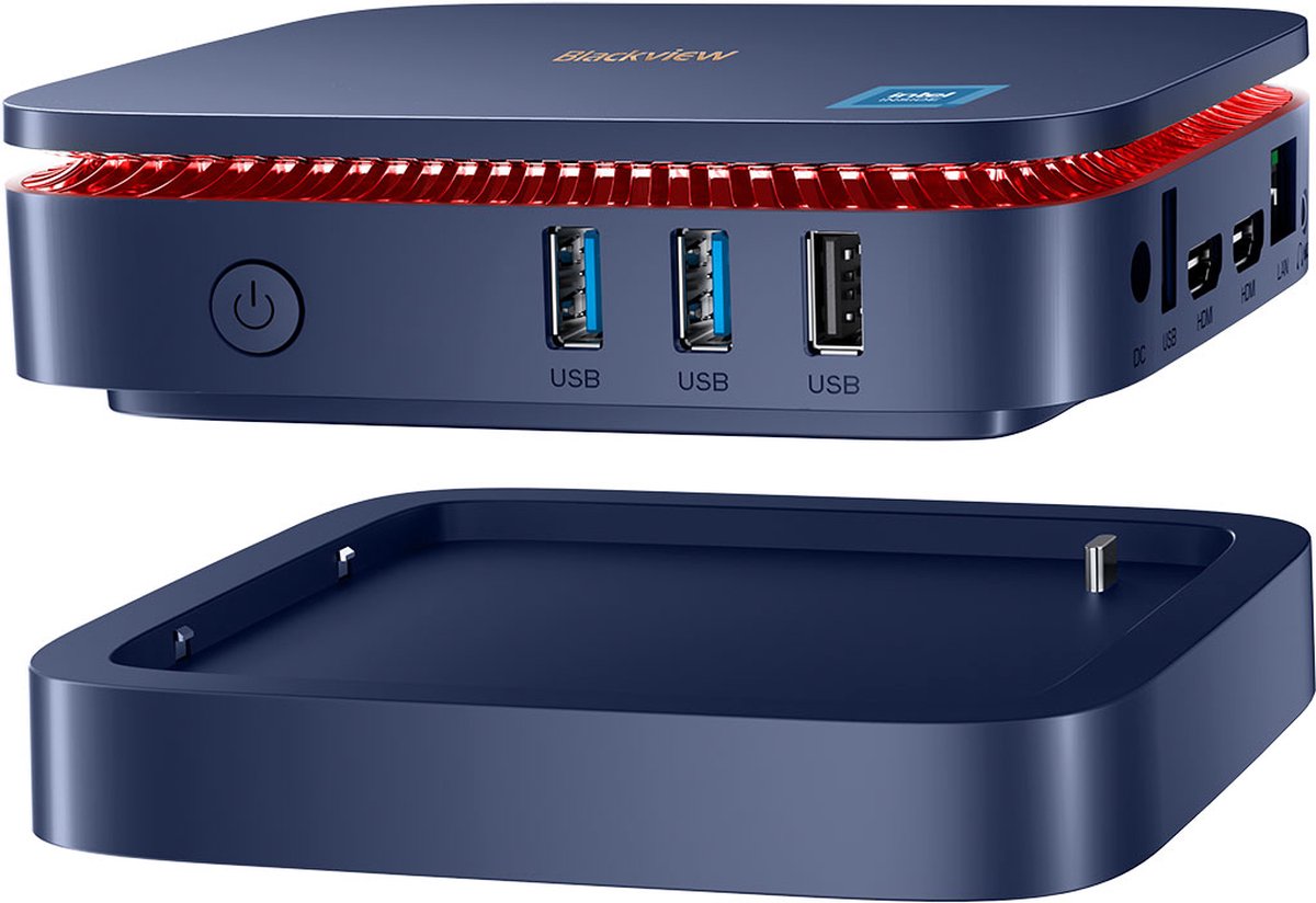 Blackview MP60 Mini PC - 16 GB DDR4 - 512 GB M.2 SSD - Intel N5095