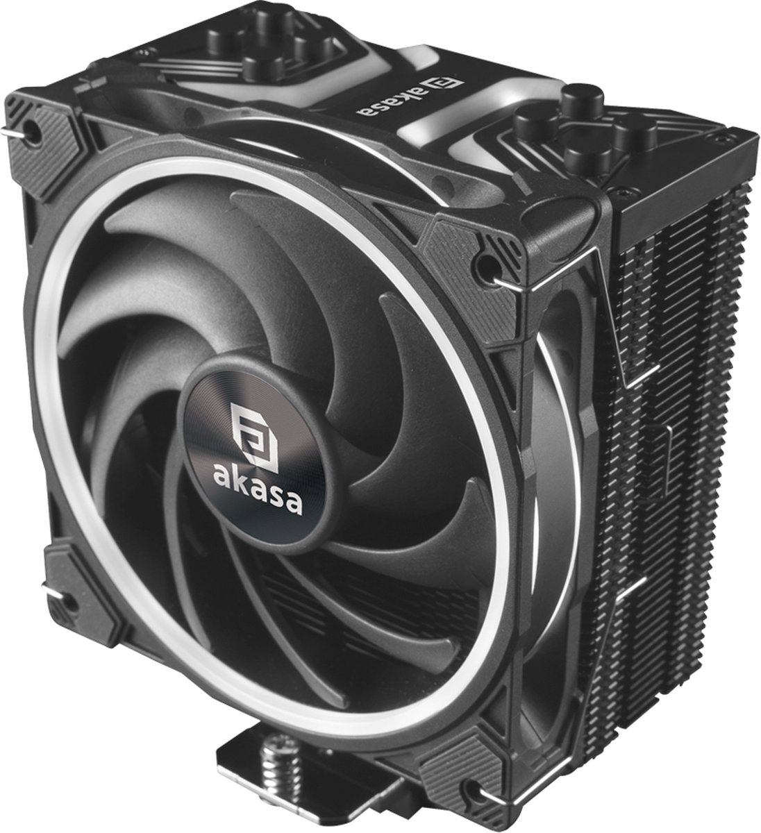 Akasa Soho H4 Plus Processor Luchtkoeler 12 cm Zwart 1 stuk(s)