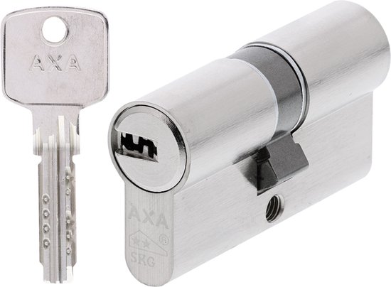 AXA Veiligheidscilinder - Comfort Security - Cilinderslot - incl. 3 sleutels - SKG2 - Vernikkeld - 30/30 mm