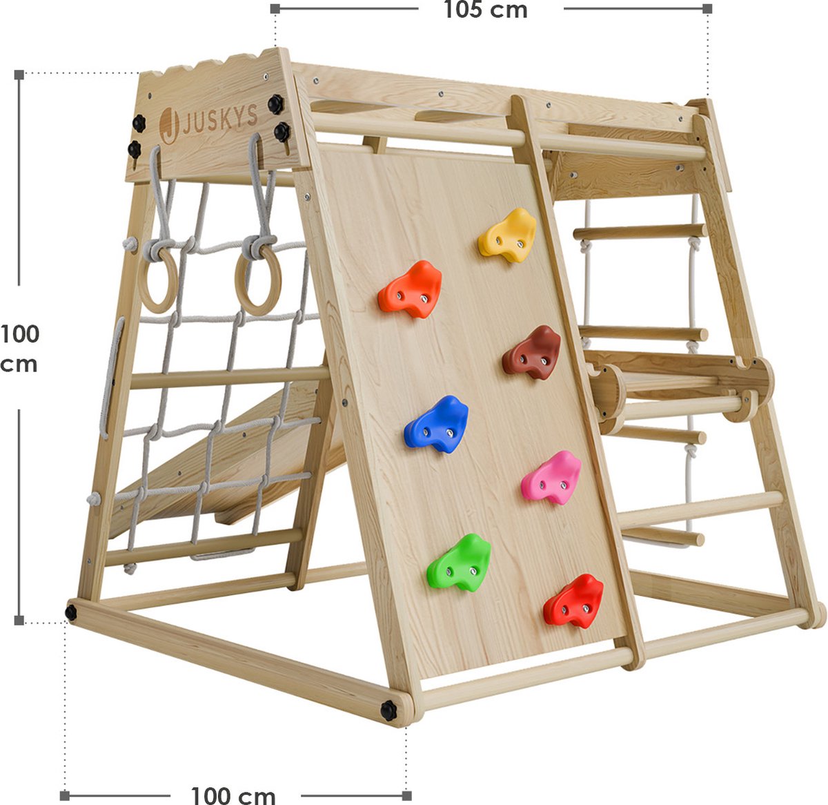 Mini speeltoestel voor kinderen - Met glijbaan - Naturel speeltoestel — afbeelding 5