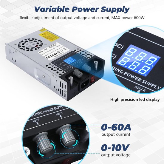 Hera Netzgerät EQ-LED Schaltnetzteil – 24V DC, 15W, 220-240V Eingang, Kunststoff Weiß, 120x45x20 Mm
