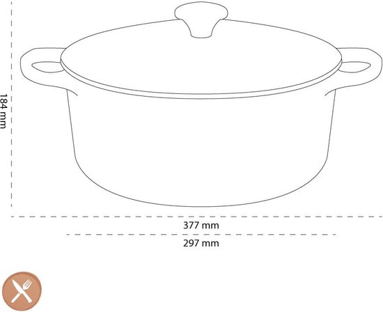 Le Creuset Signature Braad-/stoofpan - Ø 28 cm - kersen Rood