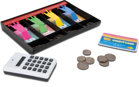 Toi-toys Tiroir Caisse Food Market 31,5 Cm Polypropylène 5 pièces