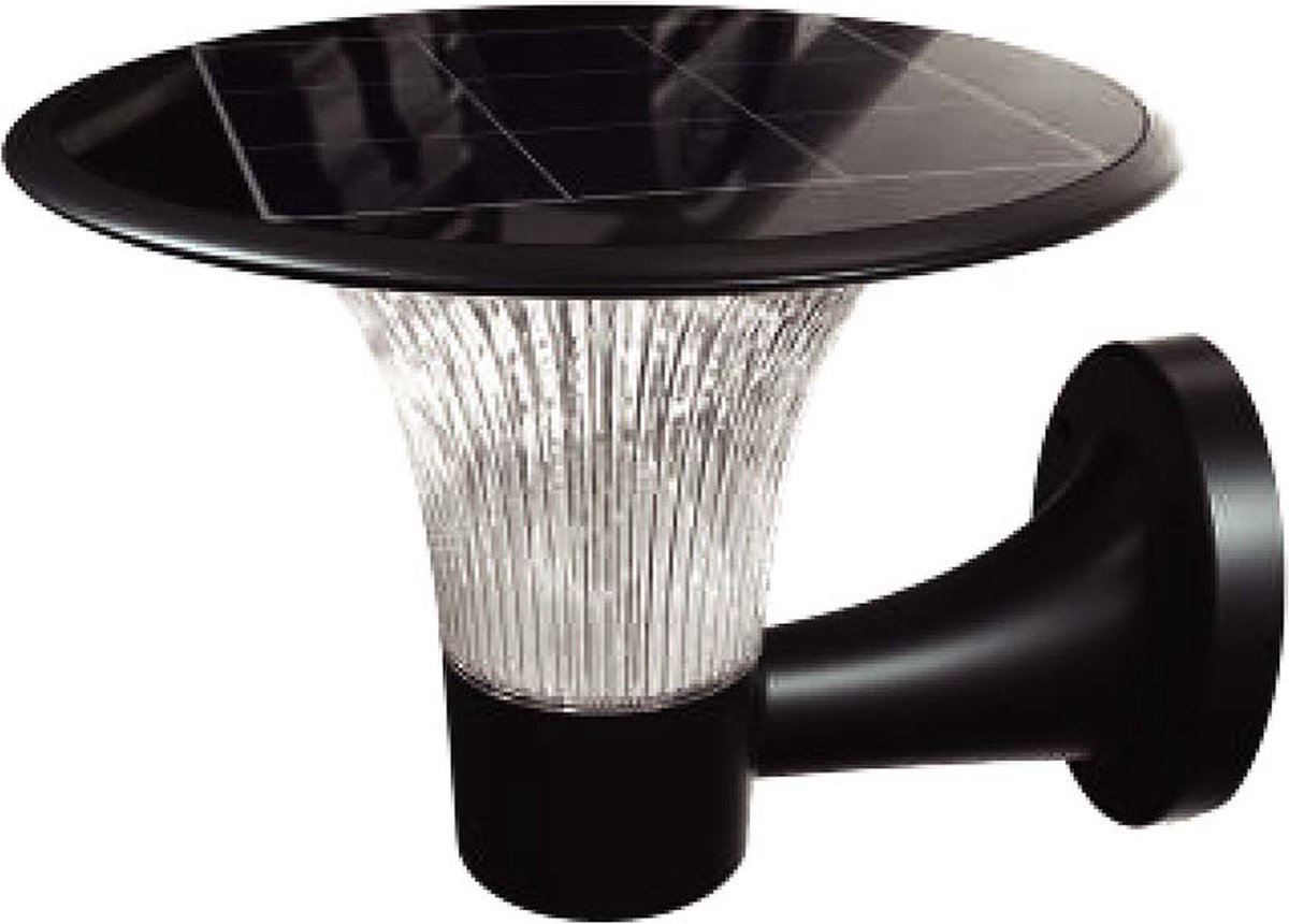 V-TAC VT-425-B Solar Verlichting Wandlampen 15W 1900lm 6000K IP65 Zwart VT-425-B