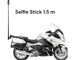 Motor kit Voor Insta360 - Insta360 Motorcycle Mount - Motor bundle Voor Insta360 - Selfie stick 1.5m - Insta360 One X5 X4 X3 X2 X R GO Ace GO3 GO 3s - Zeer duurzaam - Motor mount + Invisible Selfie Stick voor Insta360 One X5