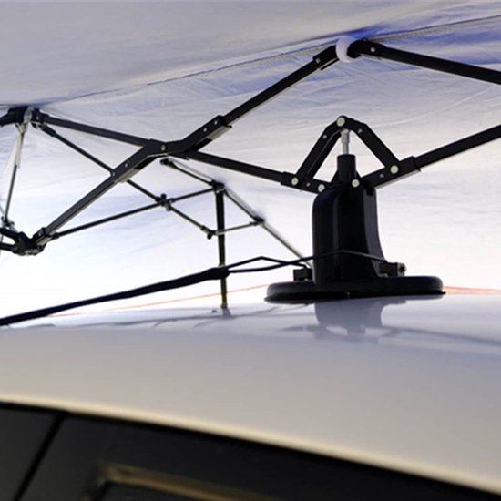 APAKA Opvouwbare autovoorruitbeschermer, beschermt tegen vorst, sneeuw, uv- stralen, zon en regen, geschikt voor de meeste auto's, 180 x 120 cm
