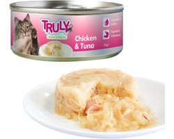 Truly - natvoer Kip & Tonijn - Kattenvoer - Voordeelbundel 10 x 95 gram