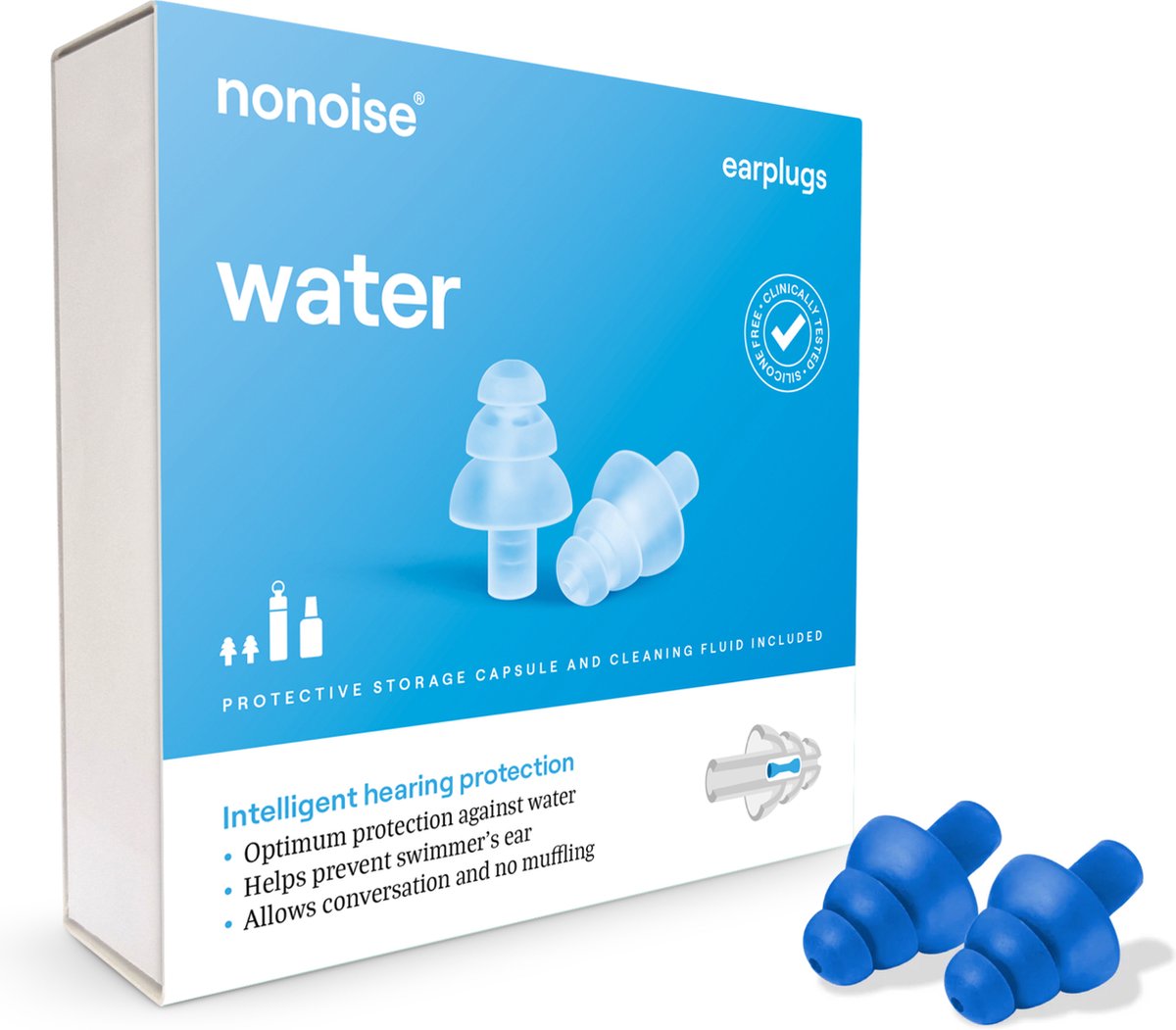 Goedkoopste Nonoise - Water - Oordoppen - 1 paar