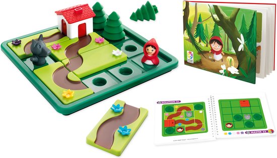 SmartGames Roodkapje - Logisch Denkspel voor Kleuters & Jonge Kinderen - 48 Opdrachten met Prentenboek - Educatief Solospel - Vanaf 4 Jaar