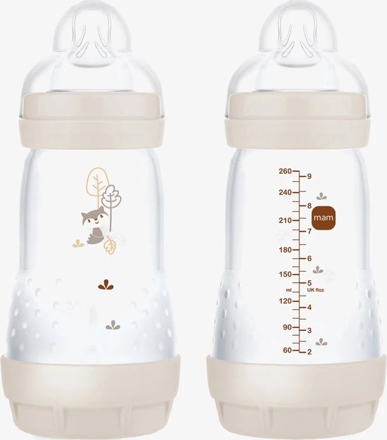 Mam - Elements - Biberon - 260ML (Grijs)