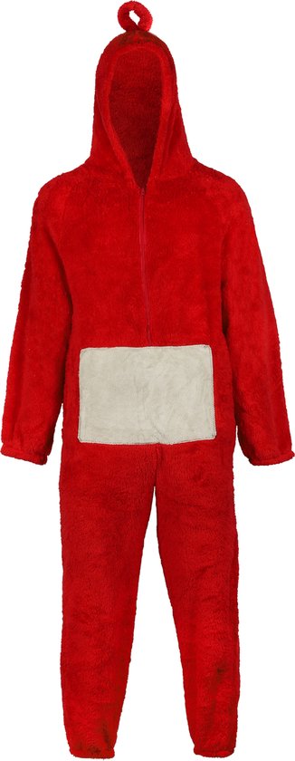 Carnavalskleding - Onesie - Kostuum - Rood - Heren - L - 171 - 185 cm - Verkleed als Teletubbies Po