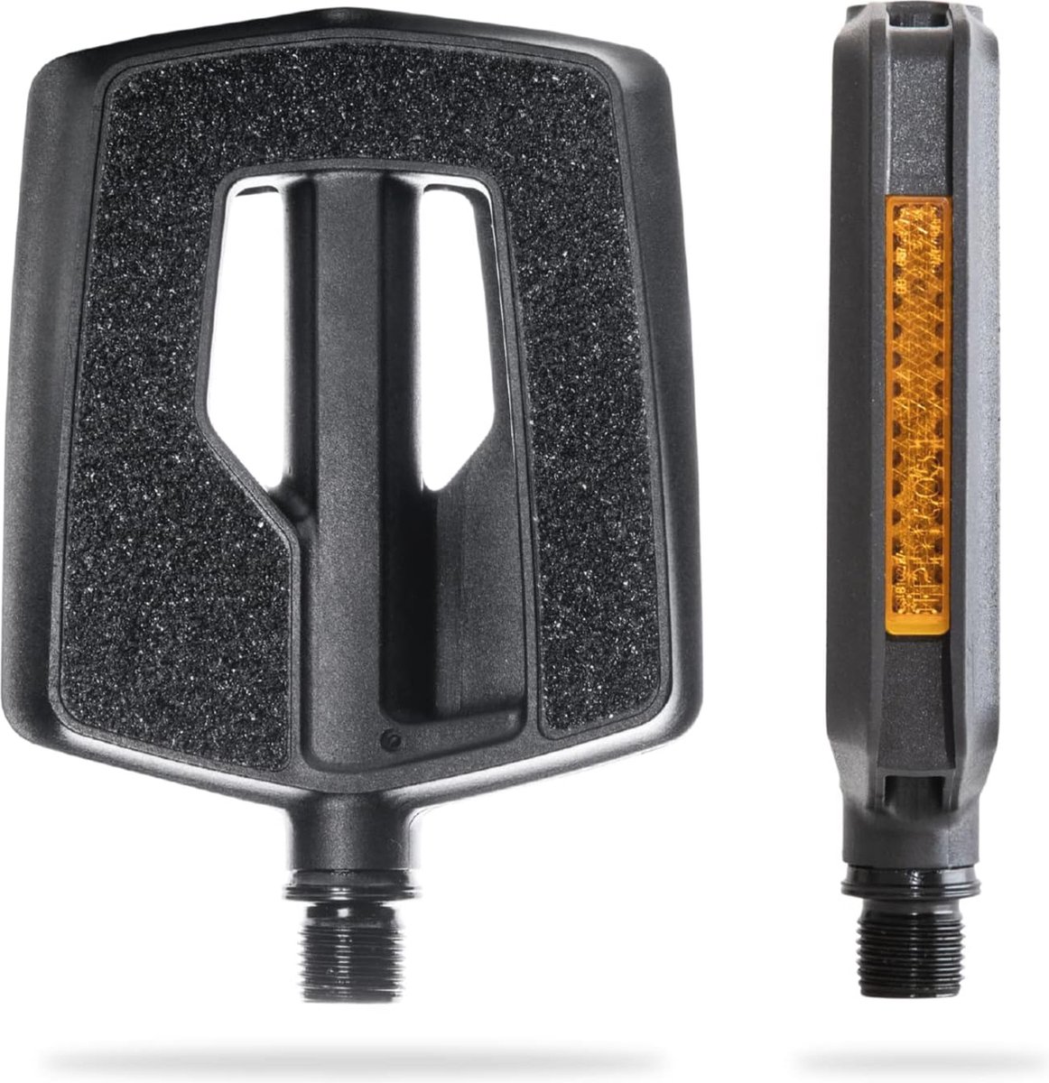 Fietspedalen met Afgedichte Lager - Antislip en Plat Design voor E-bikes en Citybikes - Zwart