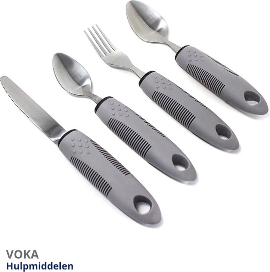 VOKA 4-delige Bestekset - Grijs