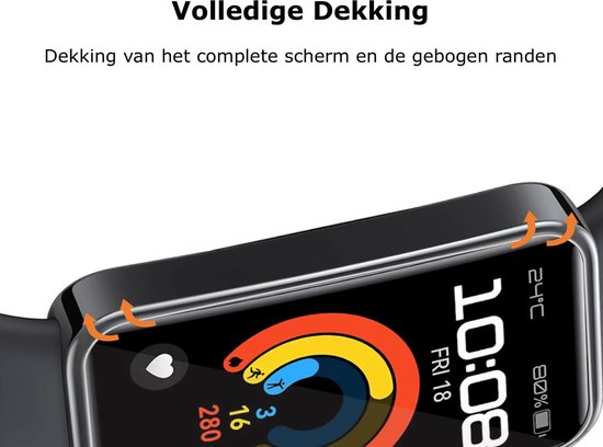 2x Geschikt voor Huawei Band 9 - Screenprotector - Beschermglas Folie