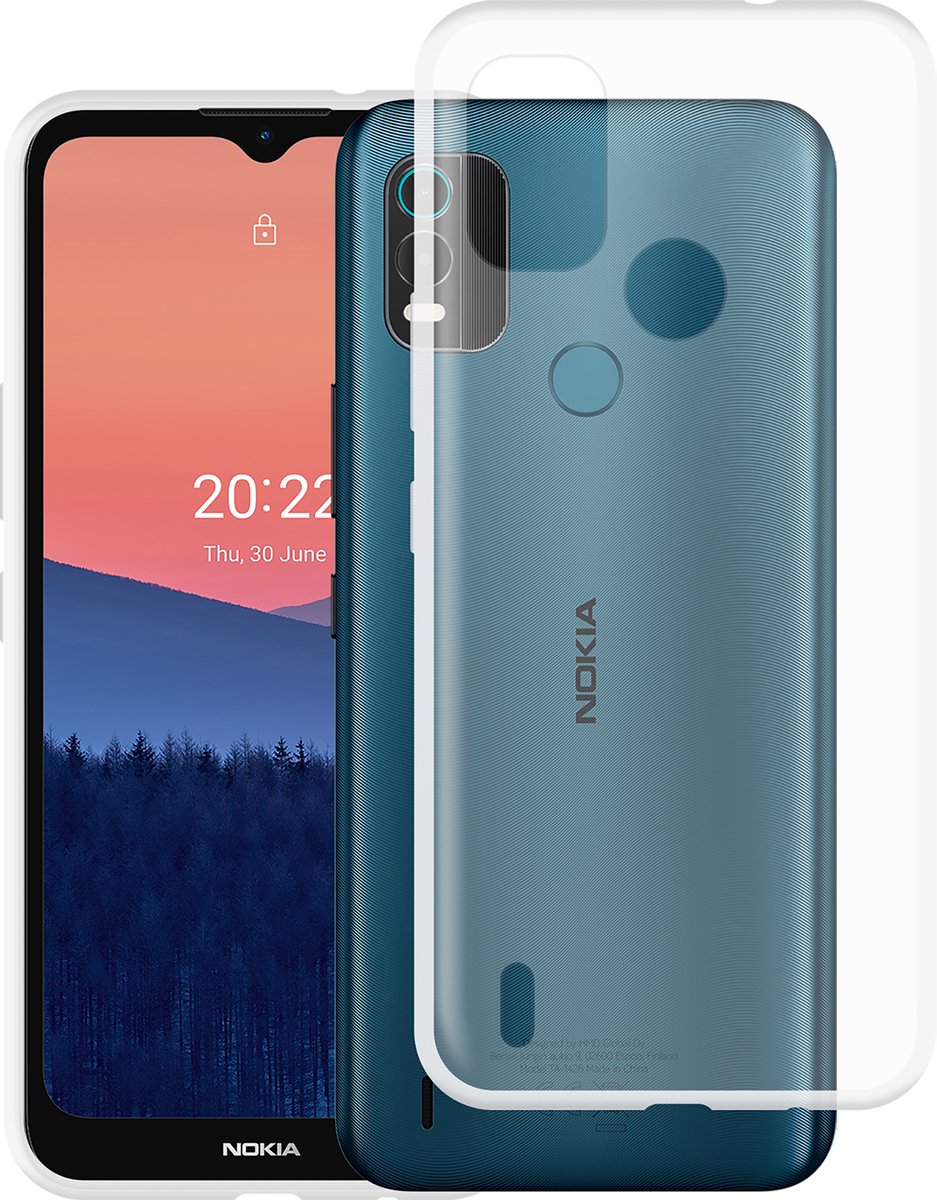 Cazy hoesje geschikt voor Nokia C21 Plus Hoesje Siliconen - Flexibele Case - Transparant