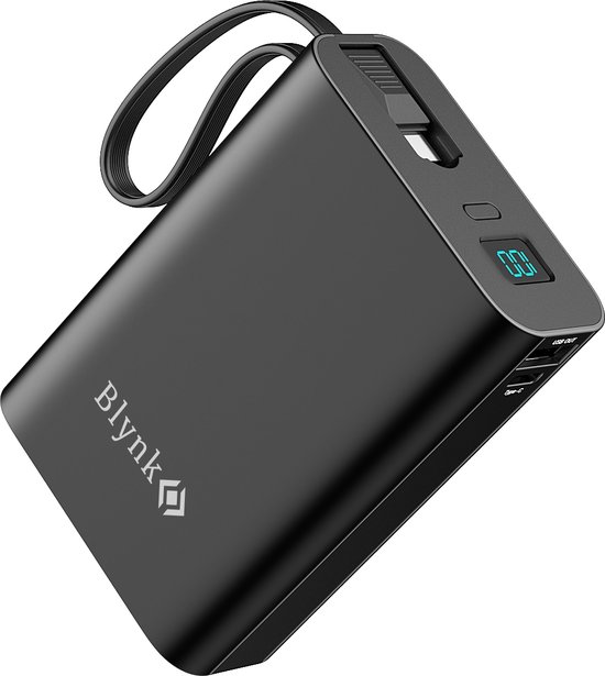 Powerbank Leotec 20 000 MAh – Charge Rapide 22,5W, 3 Ports, écran Digital – Blanc, Ultra-portable - 11
