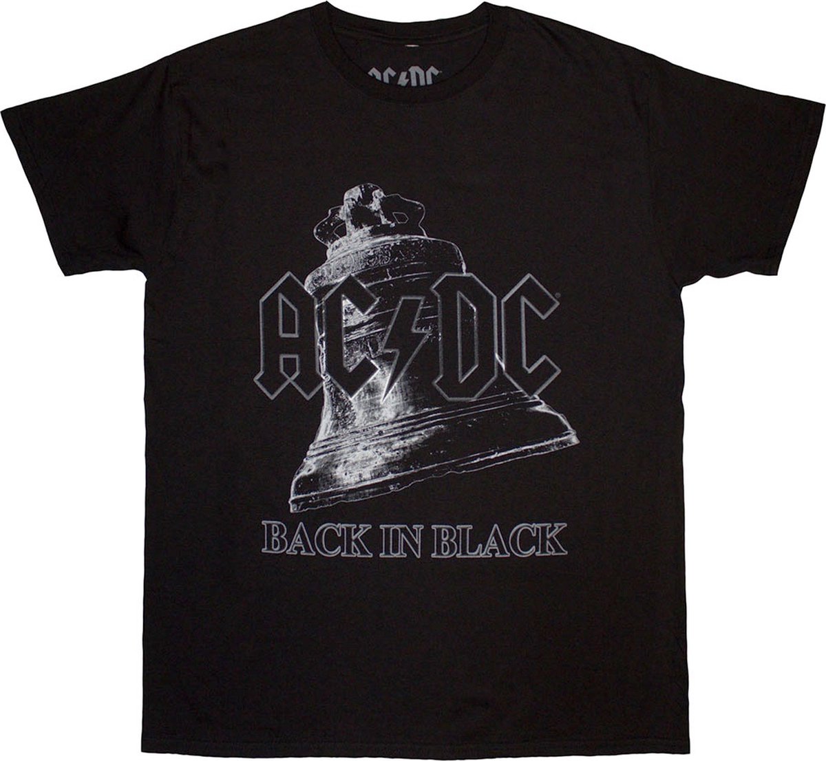 AC/DC - Back In Black Bell Heren T-shirt - 2XL - Zwart