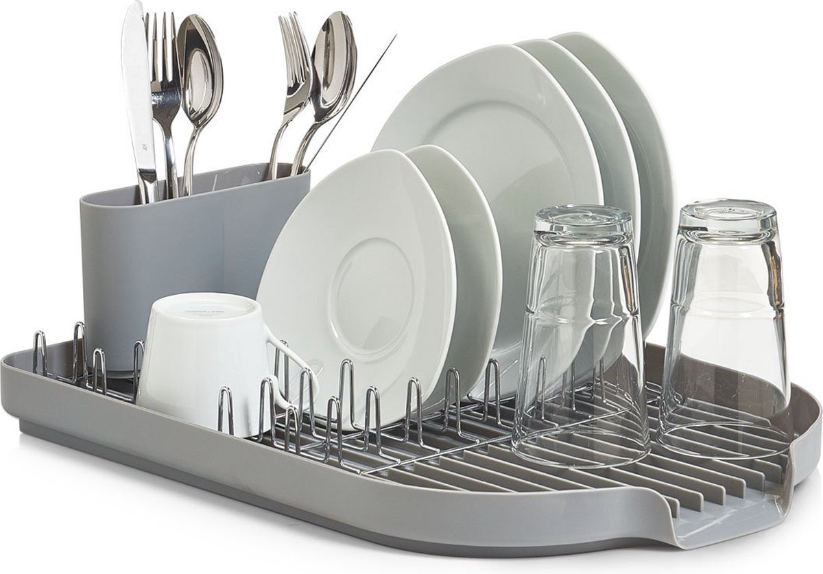 Goedkoopste JGS ® Afdruiprek met Uitneembare Bestekmand, Ideaal voor Keukenorganisatie en Efficiënt Droogproces