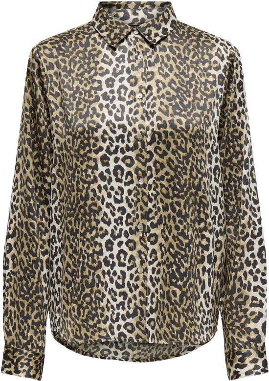 ONLY ONLJANE LIFE L/S SHIRT PTM Dames Blouse - Timber Wolf Wildlife