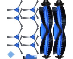 Vervangingsaccessoireset geschikt voor Eufy RoboVac 35C, 11S Max, 15T, 30C Max, G20, 15C, 15C Max, G30, G30 Edge, G40 Hybrid+ robotstofzuiger, 2 x hoofdborstels, 8 x zijborstels (10)