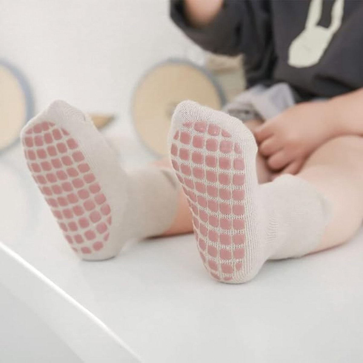 Baby Sokken - 5 Paar - Baby Sokjes - Antislip Sokken - Kind Sokken - Kind Baby - Veelkleurig - Maat M - 1-3 Jaar Oud - Enkelsokken - Slofsokken Baby - Warme Sokken - Sokken - Newborn - Kraam Cadeau - Baby Cadeau — cadeau in Spellen & Speelgoed - foto 4