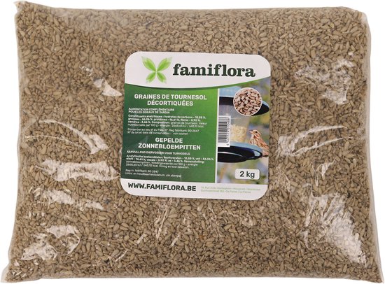 Famiflora Gepelde Zonnebloempitten Voor Vogels