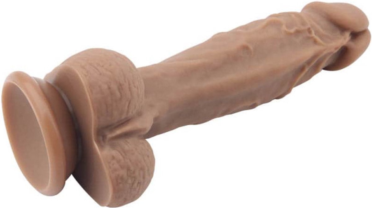 Goedkoopste Dildo - Realistische Dildo Met Balzak . Naked Legend Gold Digger 20,5 cm