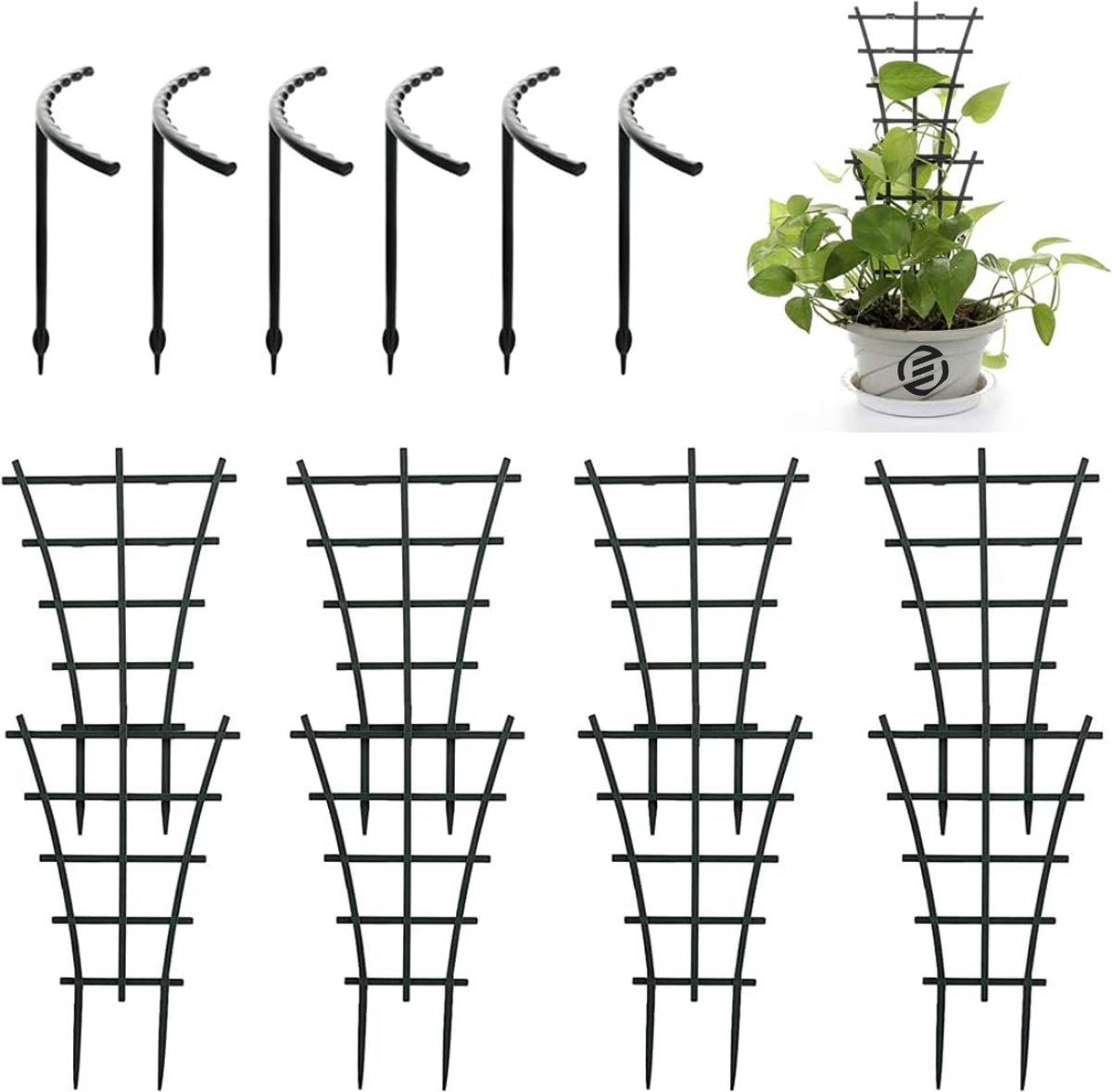 Equivera Klimrek Planten - Klimrek Planten Buiten Muur - Klimrek Planten Buiten - Klimrek Planten Tuin - Klimrek Nature - Plantenklimrek - Klimrek voor Planten - Must Have voor in de Tuin!