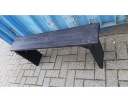 Tuinbank - Houten - Bijzet bankje - Zwart - 100CM