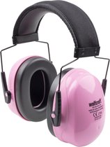 wolfcraft - Gehoorbescherming kinderen 27Db - Oorkappen kinderen - Roze - Kind - 4961000