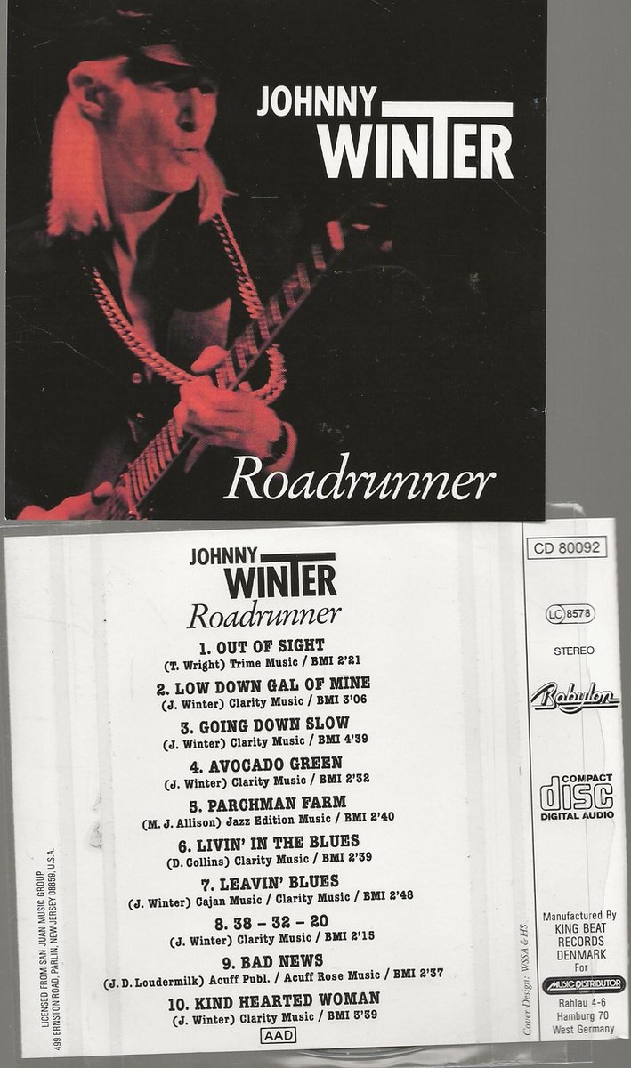 JOHNNY WINTER - ROADRUNNER