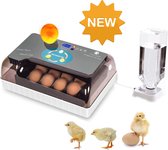 UniEgg™ Slimme broedmachine YZ12 t/m 60 eieren 2.0 (2e generatie) automatische rolsysteem met geïntegreerd schouwlamp - automatische waterdispenser