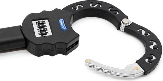 Handboeien slot voor Elektrische step, fiets of E-scooter met Cijfercode 25cm — afbeelding 2
