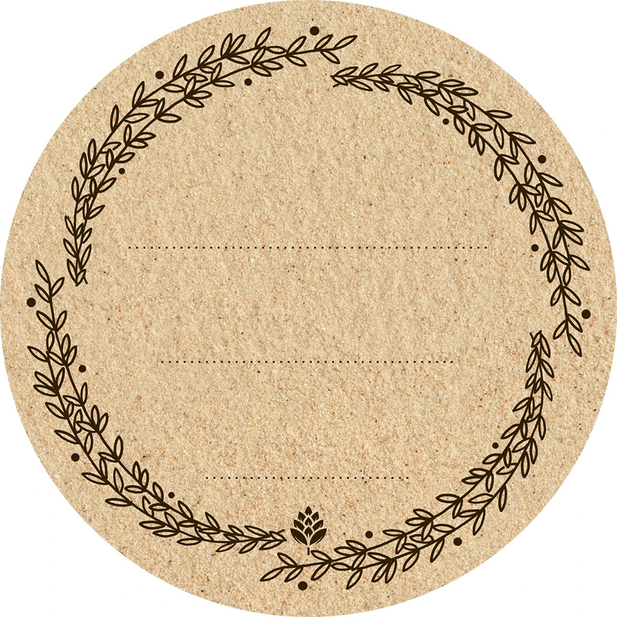 Zelfklevende ecolabels rond 66,5mm - 20 st. - Etiketten voor op Weckpotten en inmaakpotten