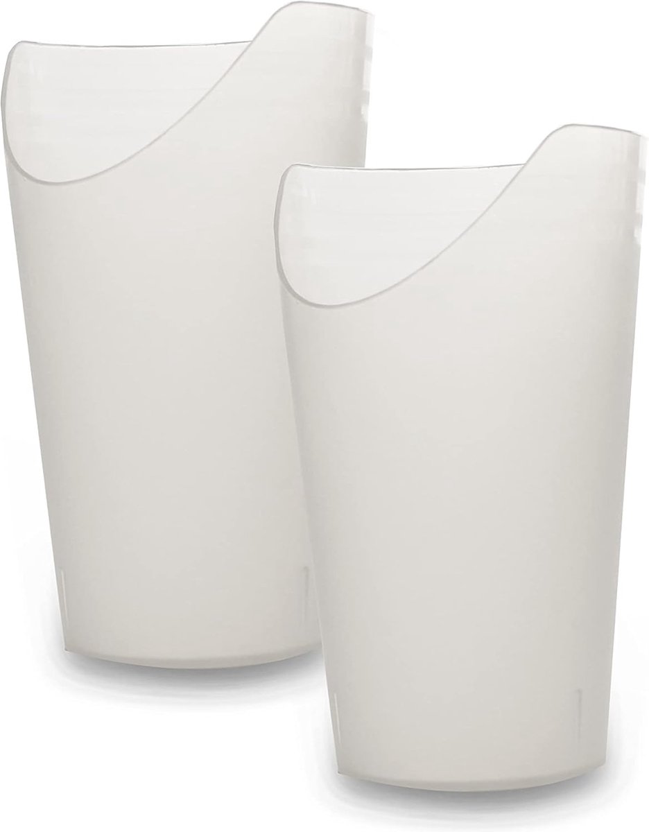 Goedkoopste Beker met Neusuitsparing voor Comfortabel Drinken - Set van 2 voor Senioren en Volwassenen