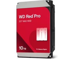 WD Red Pro WD103KFBX - Interne Harde Schijf - 10TB - 3.5 inch - 7200 RPM - 512MB Cache - NAS HDD