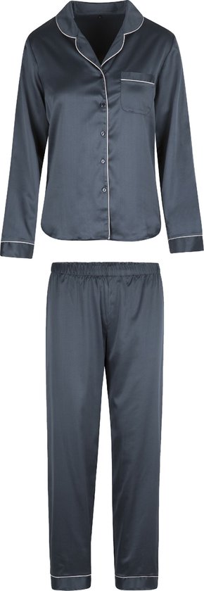 5507SET Satijn Pyjama Set - Vrouwen - Maat 4XL