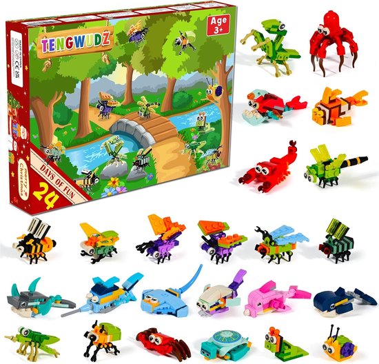 Adventskalender Slime 2025, adventskalender voor kinderen, 24 dagen