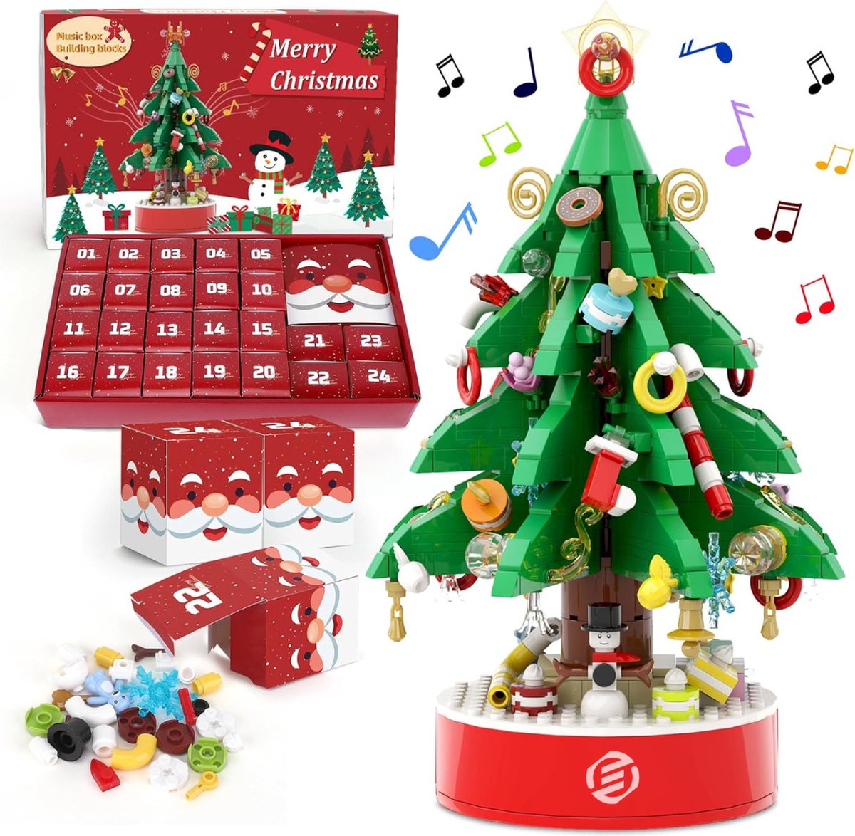 Equivera adventskalender met diverse verzorgingsproducten voor meisjes.