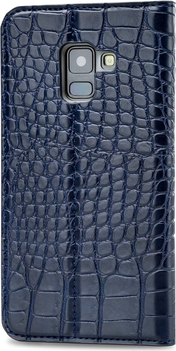 Mobilize Premium Gelly Book Case Samsung Galaxy A8 2018 Alligator Indigo Blue