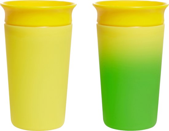 Munchkin Miracle cup sippy-changement de couleur-changement de couleur gobelet à bec jaune