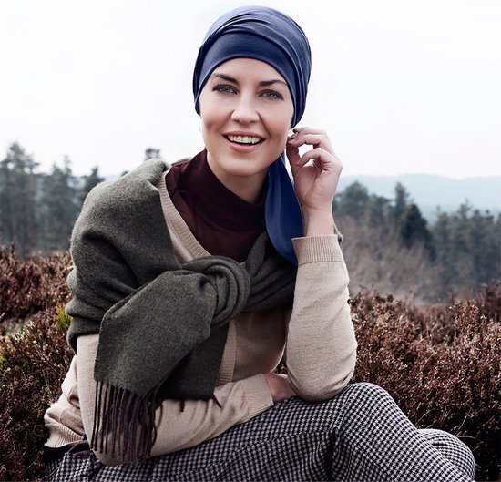 bb beatrice turban avec rubans - chimio - alopécie - christine headwear