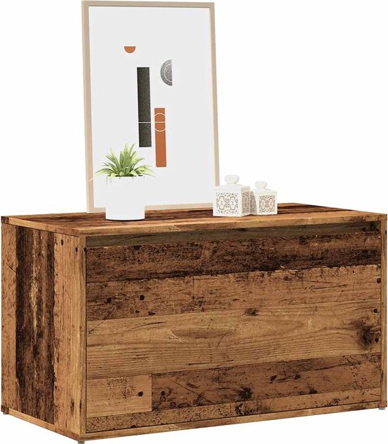 vidaXL Halbankje 80x40x45 cm bewerkt hout wit