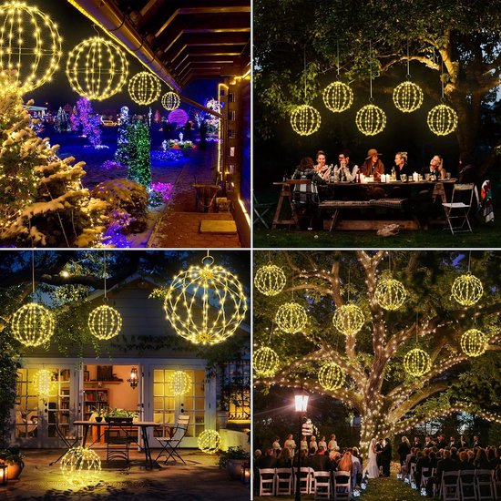 Guirlande Lumineuse LED 6.5 Mètres 56 Ampoules Blanc - À Piles Pour Fête Noël Décoration Intérieur