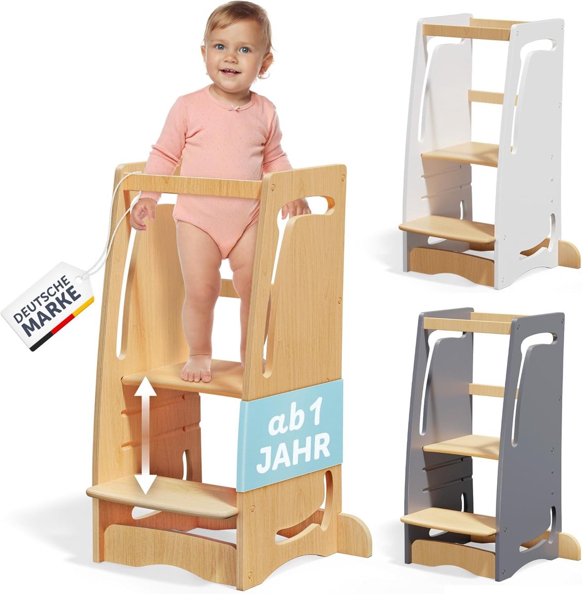 Solacis Leertoren opvouwbaar - Montesorri - Learning tower - Leertoren - Keukenhulp - Must have!
